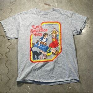 Threadless Lets‎ Sacrifice Toby shirt Large
